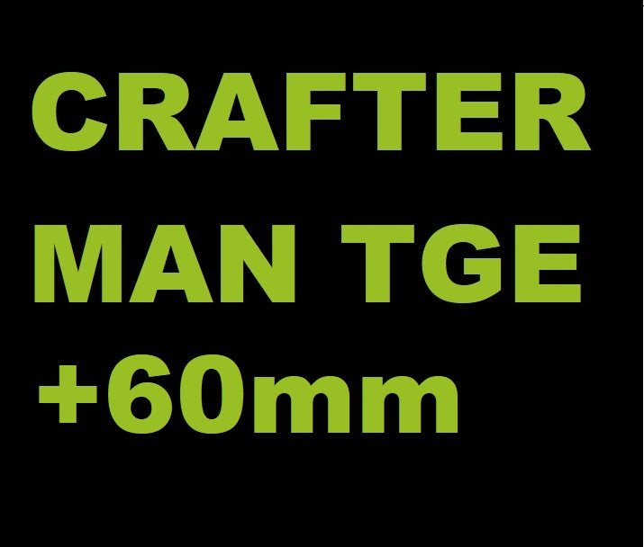 VW CRAFTER/ MAN TGE 4WD & 2WD +60mm Höherlegungskit inkl. Teilegutachten. Deutschland - Österreich - Schweiz