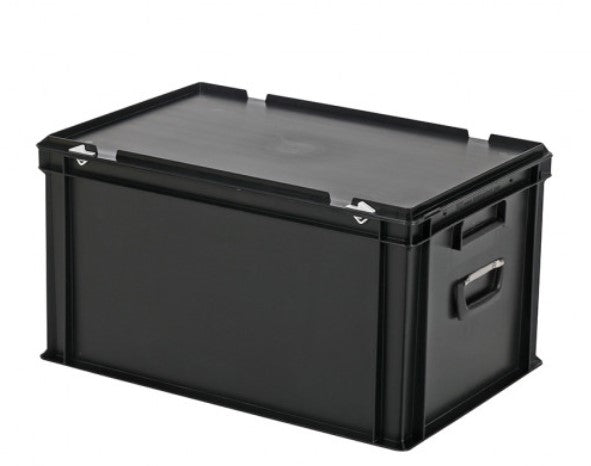 Euronorm Stapelbehälter- 600x400xH335mm - Schwarz