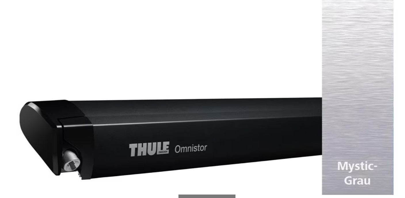 Thule Omnistor 6300 Markise in verschiedenen Längen Gehäuse anthrazit Tuch Mystic Grau