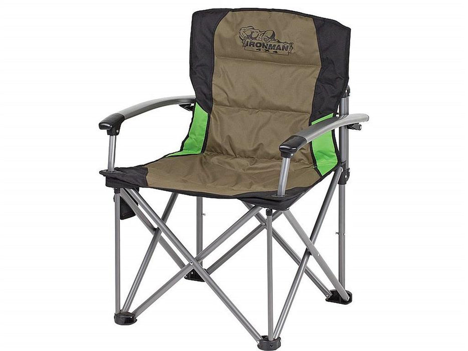 CAMPING-STUHL MIT FESTEN ARMLEHNEN