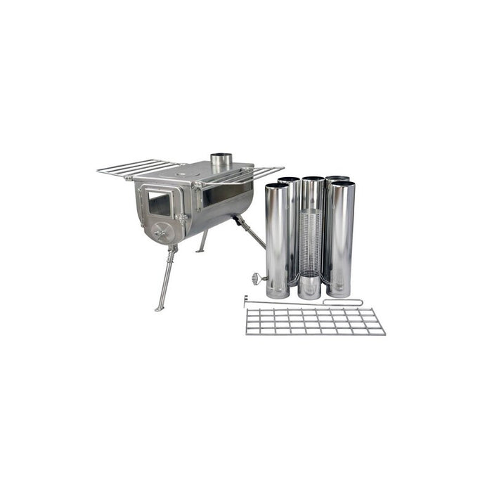 Winnerwell Zeltofen und Campingkocher Woodlander Double View L