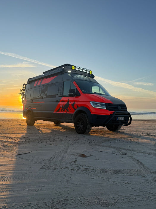 Dachträgersystem für VW Grand California & MAN TGE Knaus BoxDrive / 680 | 120kg Dynamische Last & 150kg Statische Last – bei nur 46kg Eigengewicht