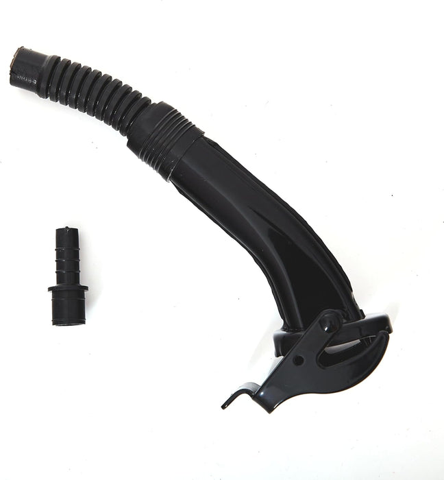 Kraftstoffkanister Metall Benzinkanister 20 Liter mit Ausgießer - Schwarz - RAL 9005 - TÜV-geprüft und UN-Zulassung - Made in Europe