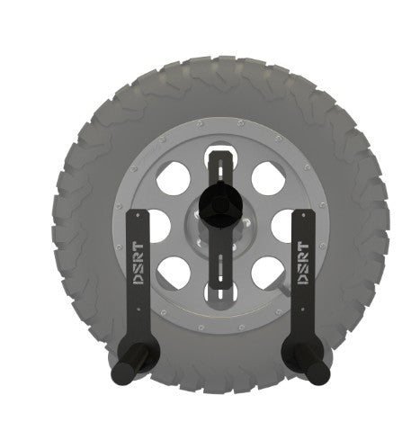 DSRT Reserveradhalter. Verstellbar für verschiedene Radgrößen. VW CRAFTER & MAN TGE