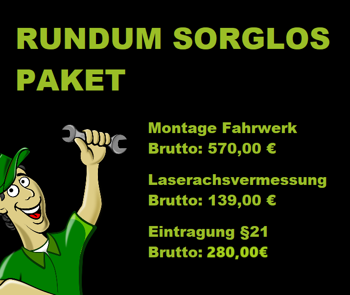 VW CRAFTER/ MAN TGE 4WD & 2WD Upgrade +60mm auf Seikel inkl. Teilegutachten. Deutschland - Österreich - Schweiz