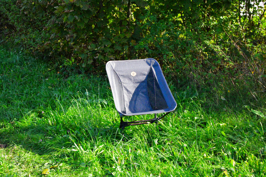 Snowline Lasse Plus Faltbarer Campingstuhl, Grau, 35cm Sitzhöhe