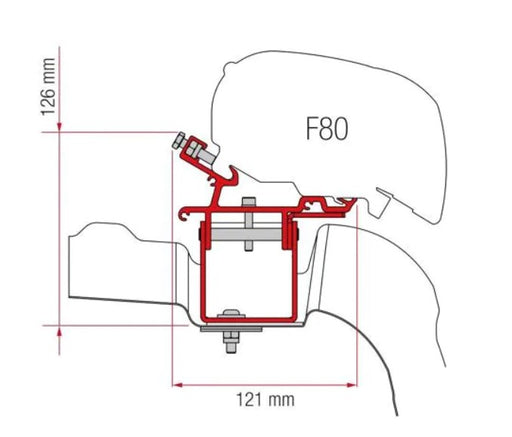 markise für vw crafter Fiamma F65/F80 Fixpunkt Adapter für VW CRAFTER & MAN TGE MAN 2017+