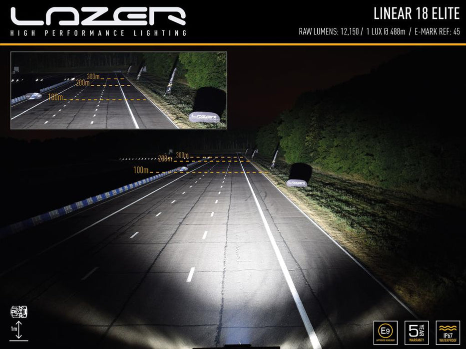 LAZER LAMPS LINEAR-18 STANDARD SCHWARZ