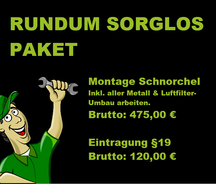 VW CRAFTER u. MAN TGE 2017+  Ansaugschnorchel inkl. Teilegutachten