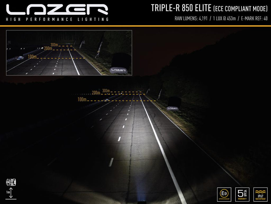 LAZER LAMPS TRIPLE-R 850 ELITE SCHWARZ