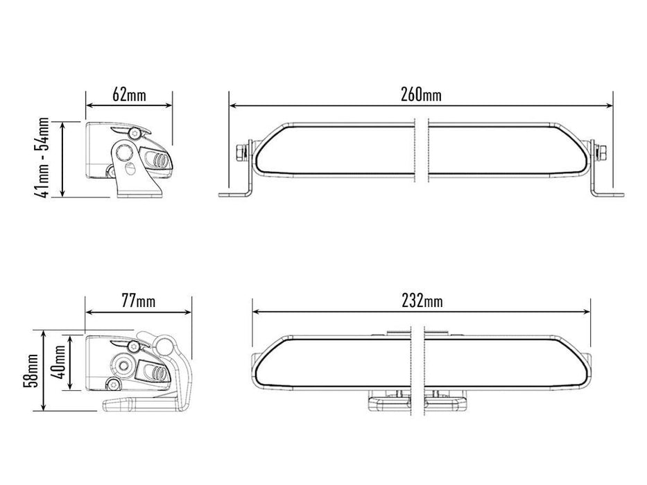 LAZER LAMPS LINEAR-6 ELITE SCHWARZ