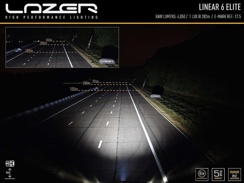 LAZER LAMPS LINEAR-6 ELITE SCHWARZ