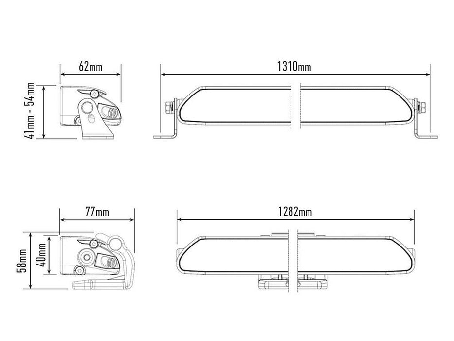 LAZER LAMPS LINEAR-48 STANDARD SCHWARZ