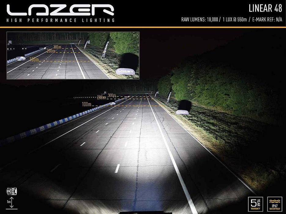 LAZER LAMPS LINEAR-48 STANDARD SCHWARZ